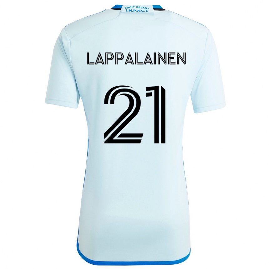 Kids Football Lassi Lappalainen #21 Ice Blue Away Jersey 2024/25 T-Shirt