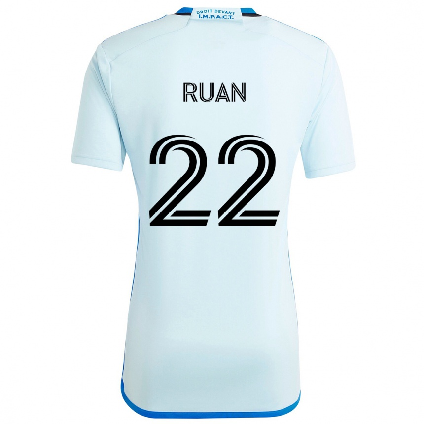 Kids Football Ruan #22 Ice Blue Away Jersey 2024/25 T-Shirt