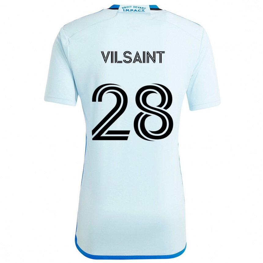 Kids Football Jules-Anthony Vilsaint #28 Ice Blue Away Jersey 2024/25 T-Shirt