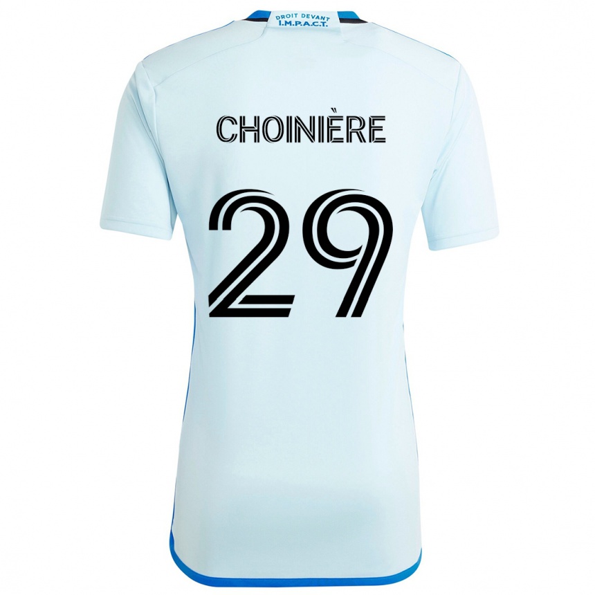 Kids Football Mathieu Choinière #29 Ice Blue Away Jersey 2024/25 T-Shirt