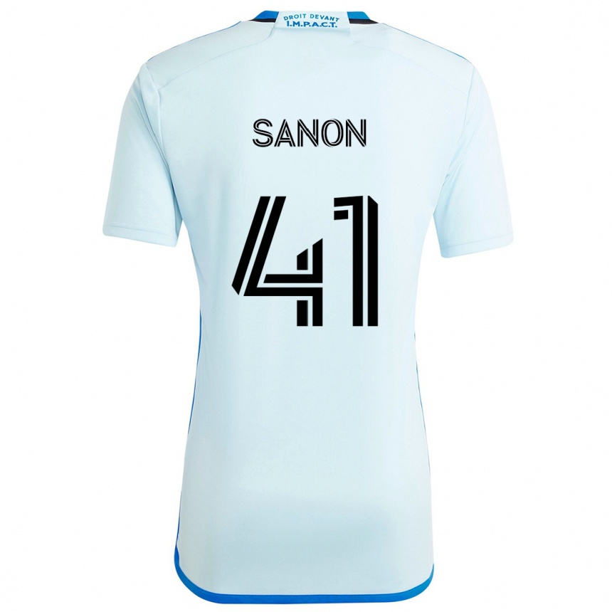 Kids Football Jérémy Sanon #41 Ice Blue Away Jersey 2024/25 T-Shirt