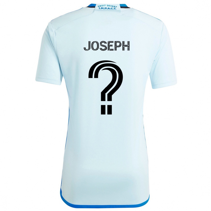 Kids Football Sebastien Joseph #0 Ice Blue Away Jersey 2024/25 T-Shirt