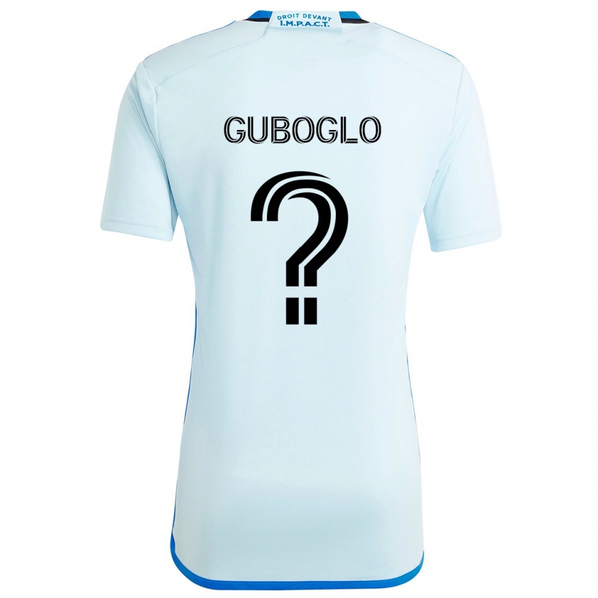 Kids Football Yuri Guboglo #0 Ice Blue Away Jersey 2024/25 T-Shirt