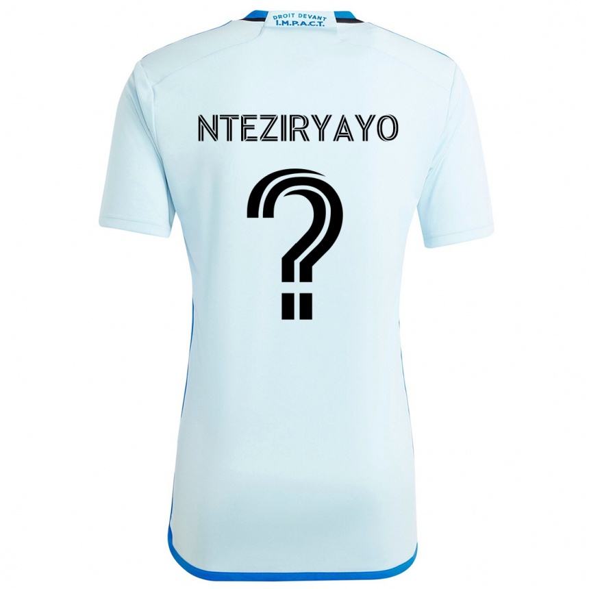 Kids Football Josh Nteziryayo #0 Ice Blue Away Jersey 2024/25 T-Shirt