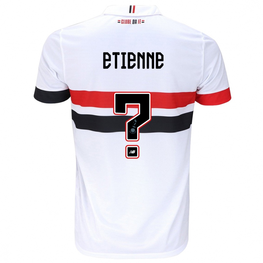 Men Football Clauvis Etienne #0 White Red Black Home Jersey 2024/25 T-Shirt