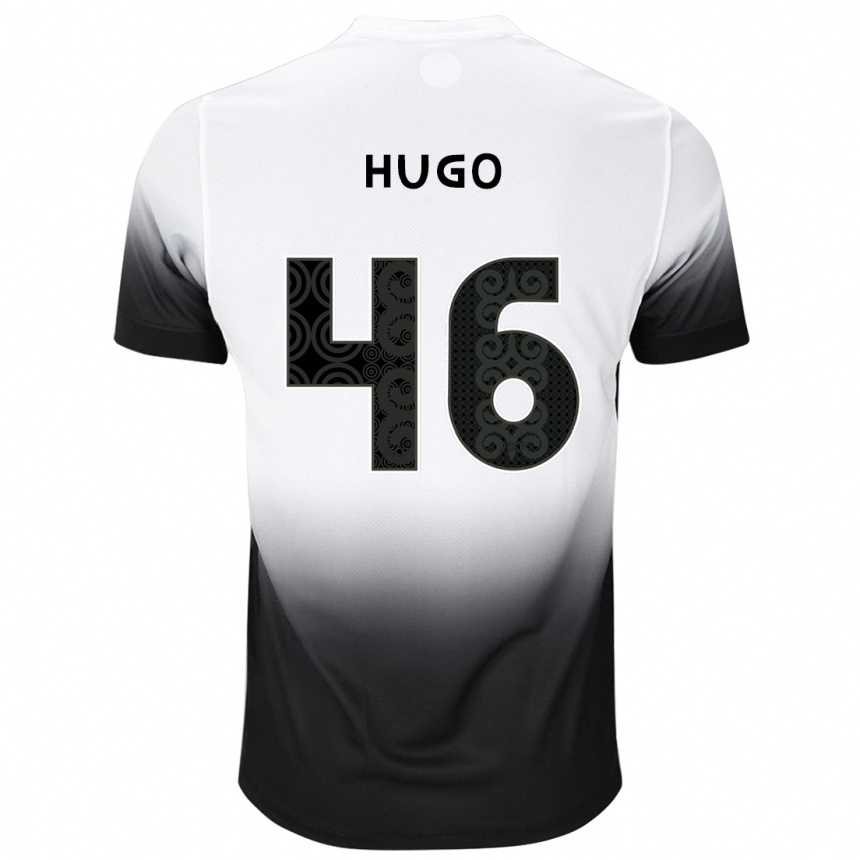 Men Football Hugo #46 White Black Home Jersey 2024/25 T-Shirt