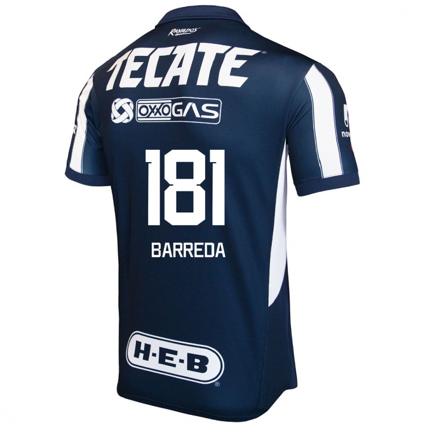 Men Football Dimas Barreda #181 Blue Red White Home Jersey 2024/25 T-Shirt