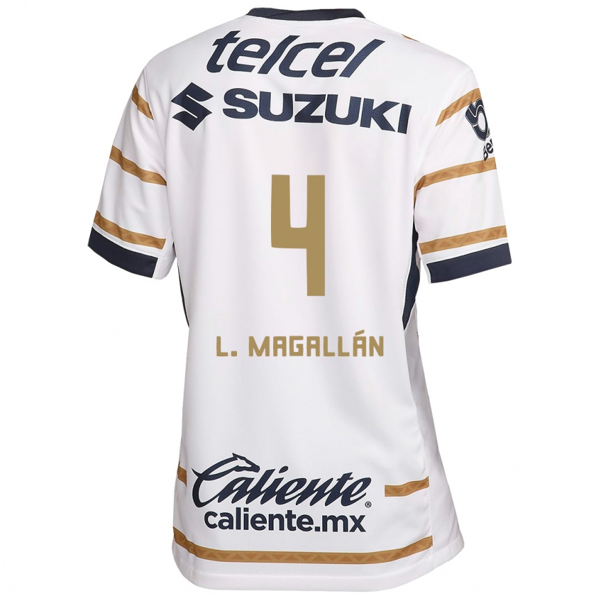 Men Football Lisandro Magallan #4 White Obsidian Home Jersey 2024/25 T-Shirt