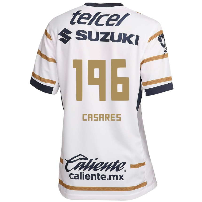 Men Football Mateo Casares #196 White Obsidian Home Jersey 2024/25 T-Shirt