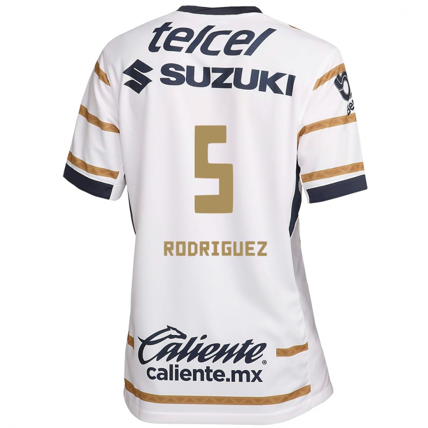 Men Football Jeronimo Rodriguez #5 White Obsidian Home Jersey 2024/25 T-Shirt