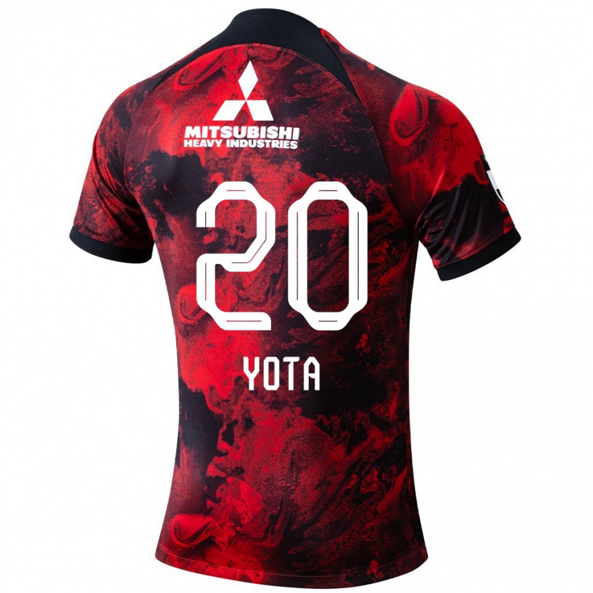 Men Football Yota Sato #20 Red Black Home Jersey 2024/25 T-Shirt