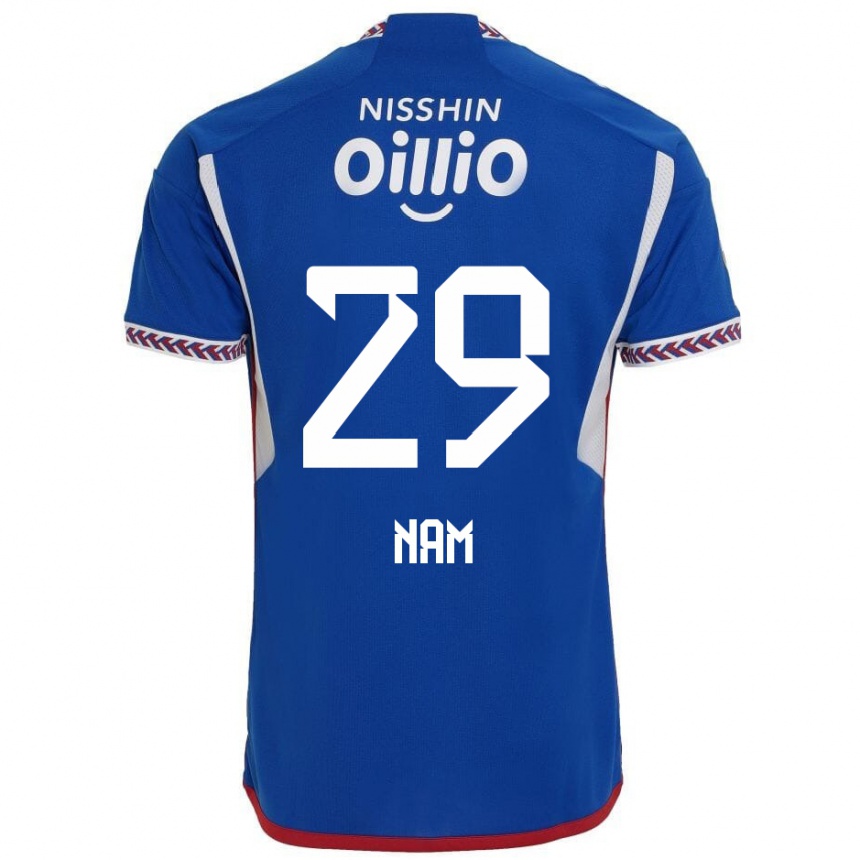 Men Football Tae-Hee Nam #29 Blue White Red Home Jersey 2024/25 T-Shirt