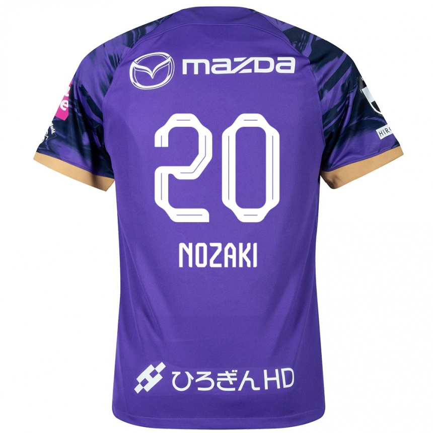 Men Football Kota Nozaki #20 Purple White Home Jersey 2024/25 T-Shirt