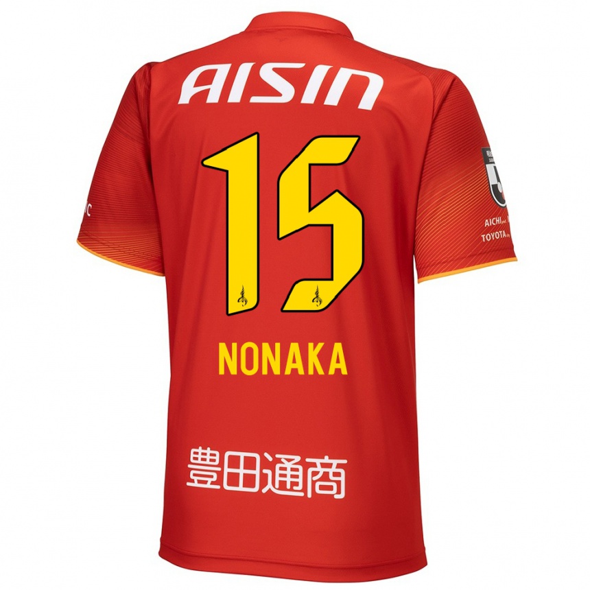 Men Football Yugo Nonaka #15 Red White Yellow Home Jersey 2024/25 T-Shirt