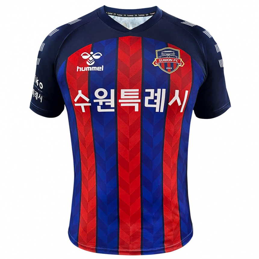 Men Football Soon-Min Hwang #20 Blue Red Home Jersey 2024/25 T-Shirt