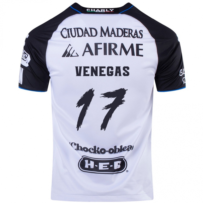 Men Football Francisco Venegas #17 Black Blue Home Jersey 2024/25 T-Shirt