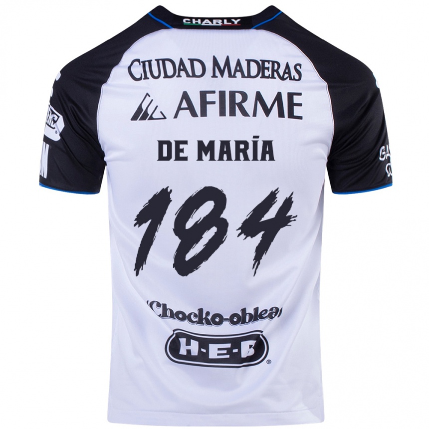 Men Football Antonio De María Y Campos #184 Black Blue Home Jersey 2024/25 T-Shirt