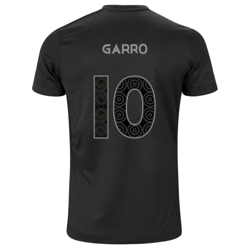 Men Football Rodrigo Garro #10 Black Away Jersey 2024/25 T-Shirt