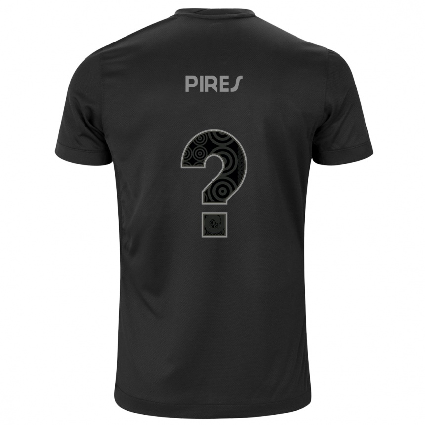 Men Football Guilherme Pires #0 Black Away Jersey 2024/25 T-Shirt