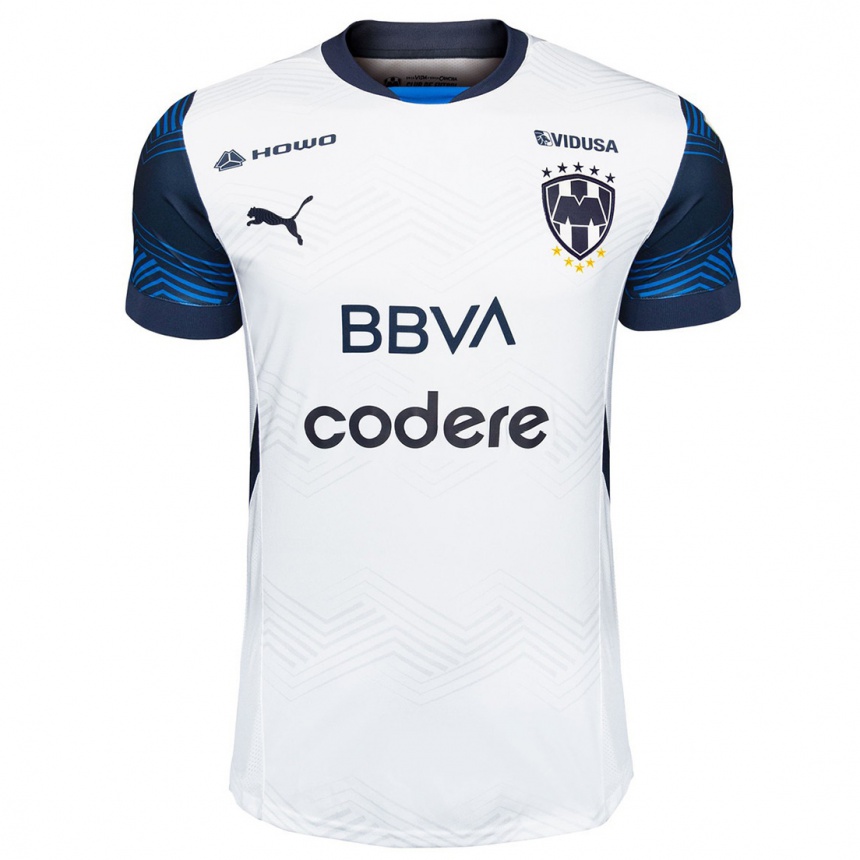 Men Football Valeria Del Campo #23 White Blue Away Jersey 2024/25 T-Shirt