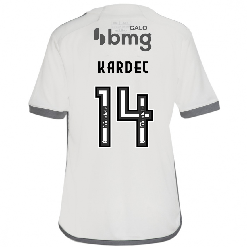 Men Football Alan Kardec #14 Off White Away Jersey 2024/25 T-Shirt