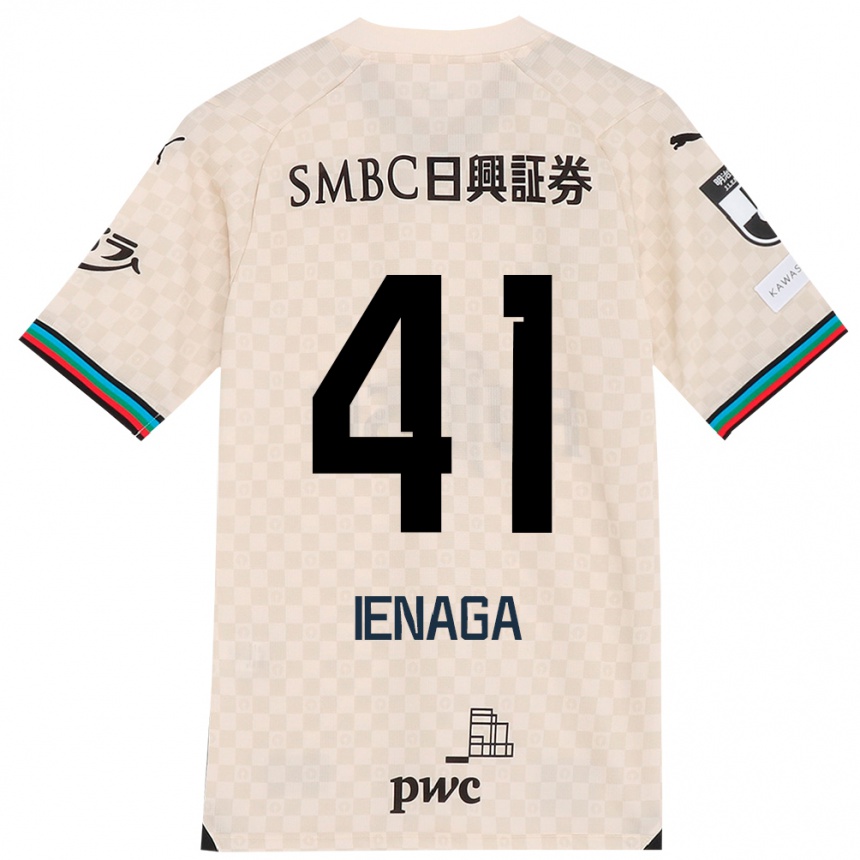 Men Football Akihiro Ienaga #41 White Gray Away Jersey 2024/25 T-Shirt