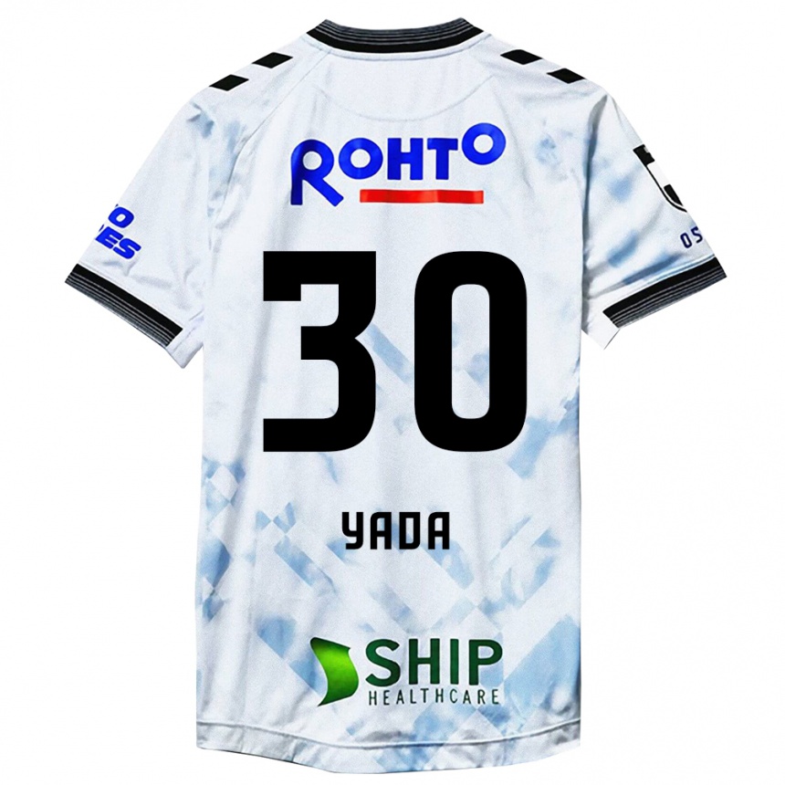 Men Football Yukito Yada #30 White Black Away Jersey 2024/25 T-Shirt