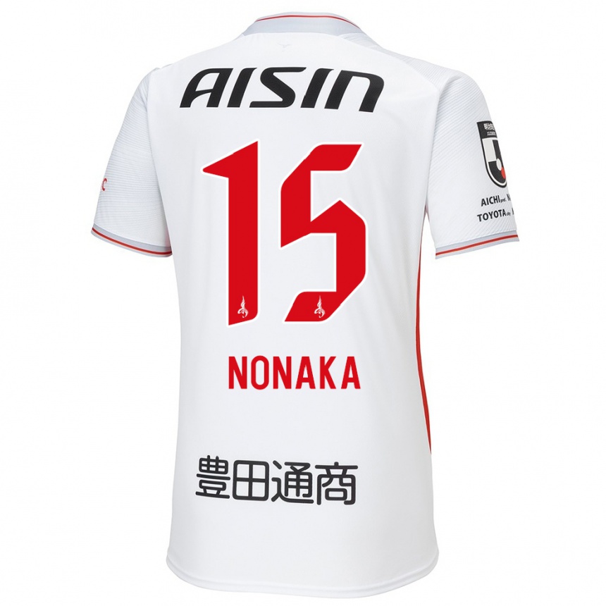 Men Football Yugo Nonaka #15 White Yellow Red Away Jersey 2024/25 T-Shirt