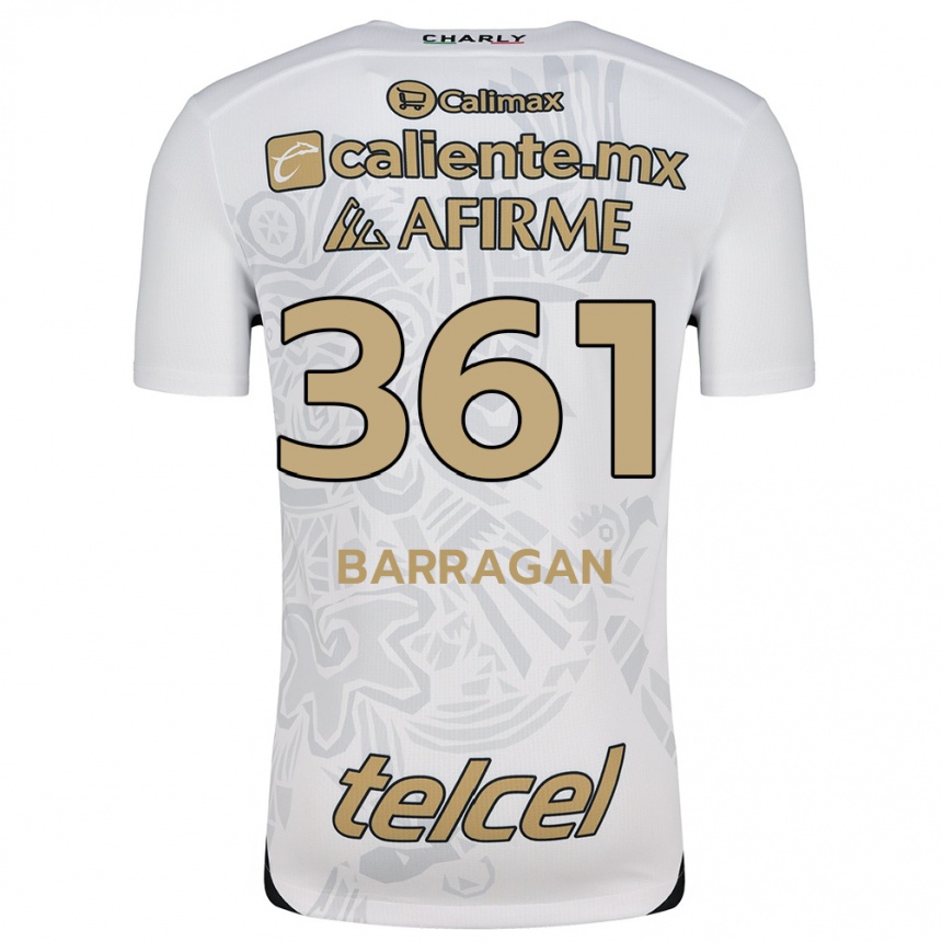 Men Football Jesús Barragán #361 White Black Away Jersey 2024/25 T-Shirt