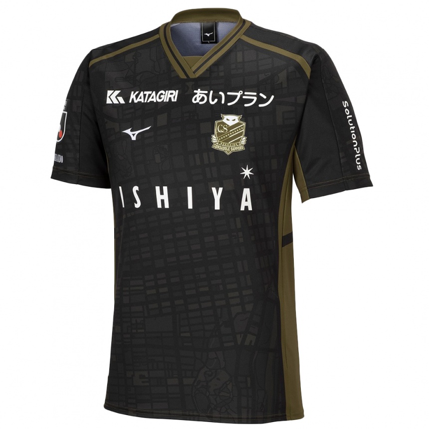 Men Football Masaki Komiya #34 Black Green Away Jersey 2024/25 T-Shirt