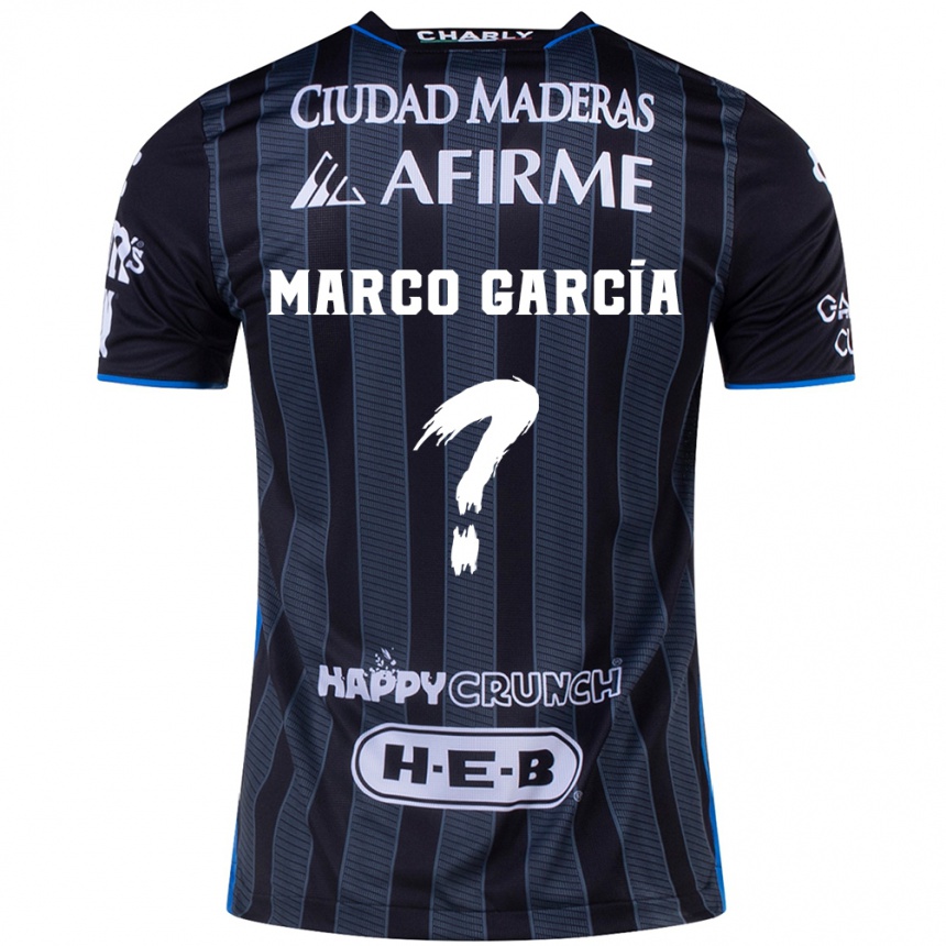 Men Football Marco Garcia #0 White Black Away Jersey 2024/25 T-Shirt