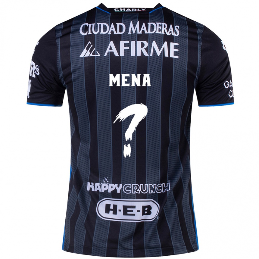 Men Football Felipe Mena #0 White Black Away Jersey 2024/25 T-Shirt