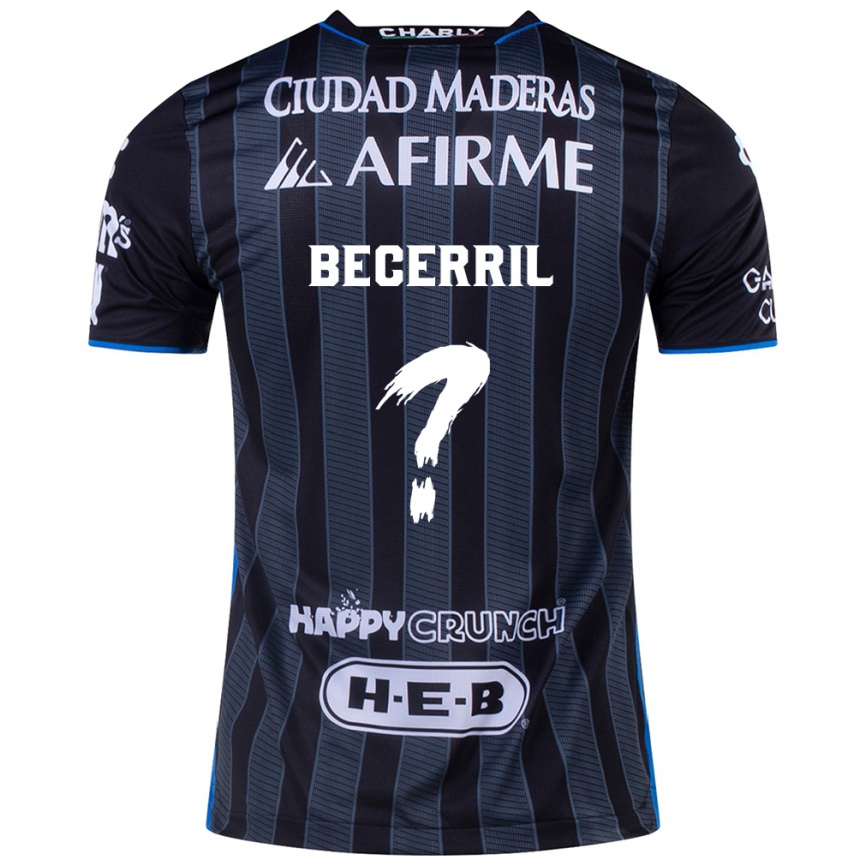 Men Football Abner Becerril #0 White Black Away Jersey 2024/25 T-Shirt