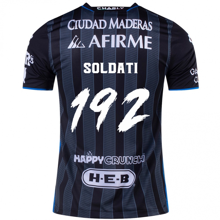 Men Football Carlo Soldati #192 White Black Away Jersey 2024/25 T-Shirt