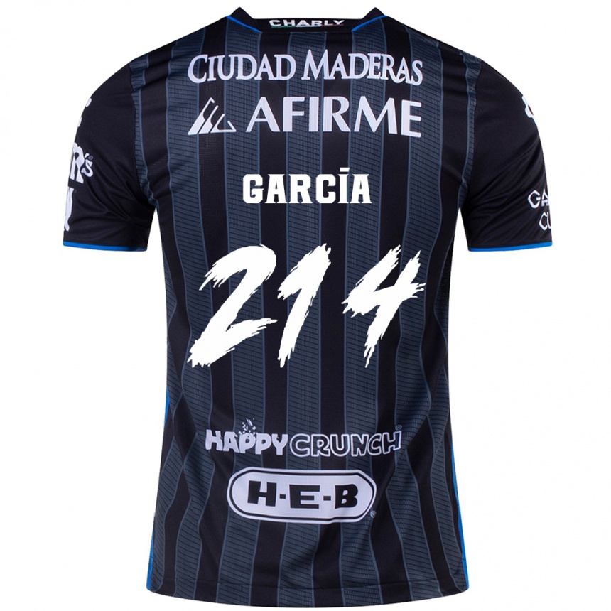 Men Football José García #214 White Black Away Jersey 2024/25 T-Shirt