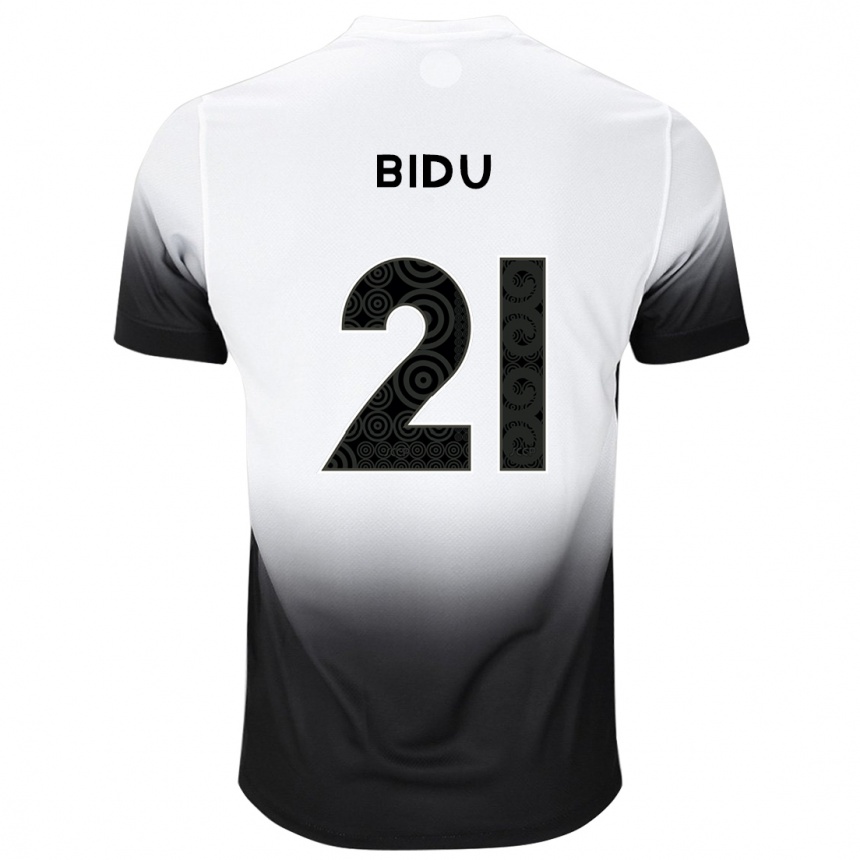 Women Football Matheus Bidu #21 White Black Home Jersey 2024/25 T-Shirt