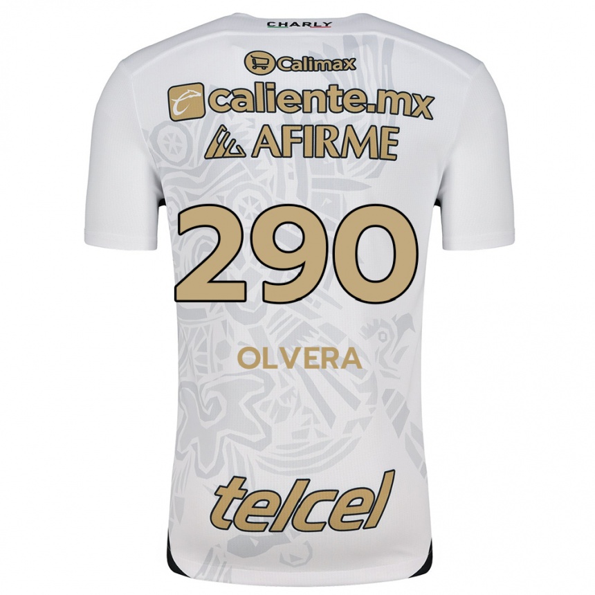 Women Football Ian Olvera #290 White Black Away Jersey 2024/25 T-Shirt