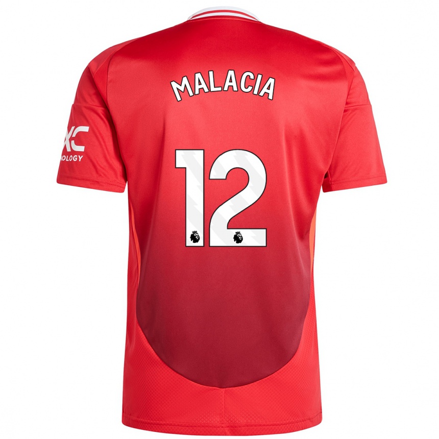 Kids Football Tyrell Malacia #12 Bright Red Home Jersey 2024/25 T-Shirt