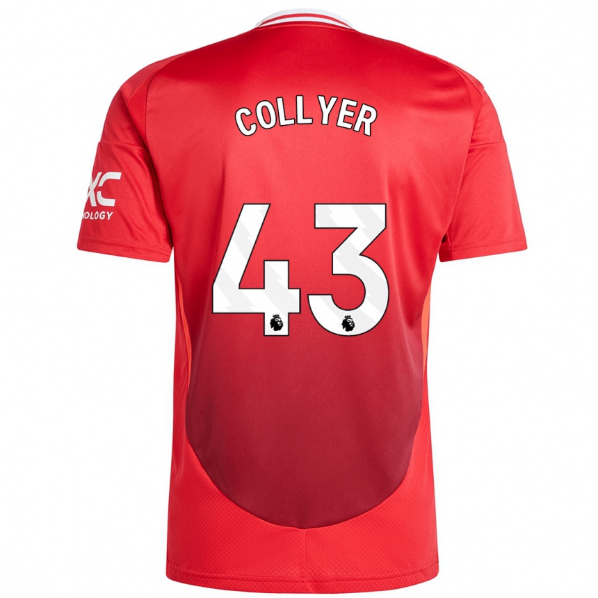 Kids Football Toby Collyer #43 Bright Red Home Jersey 2024/25 T-Shirt