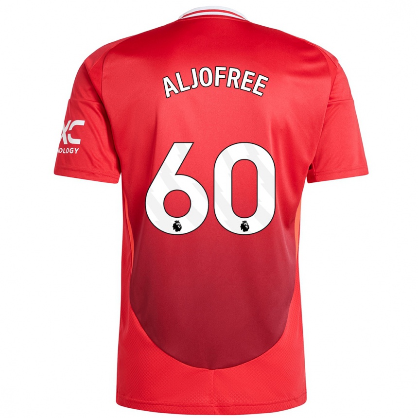 Kids Football Sonny Aljofree #60 Bright Red Home Jersey 2024/25 T-Shirt