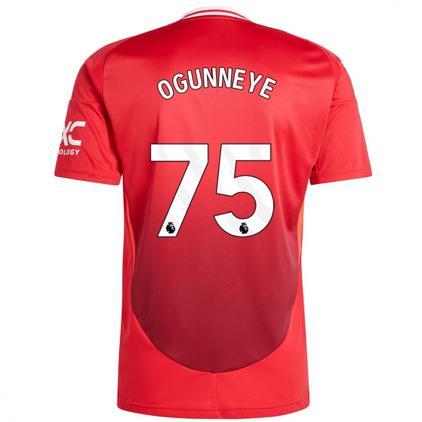 Kids Football Habeeb Ogunneye #75 Bright Red Home Jersey 2024/25 T-Shirt