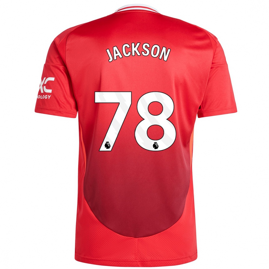 Kids Football Louis Jackson #78 Bright Red Home Jersey 2024/25 T-Shirt