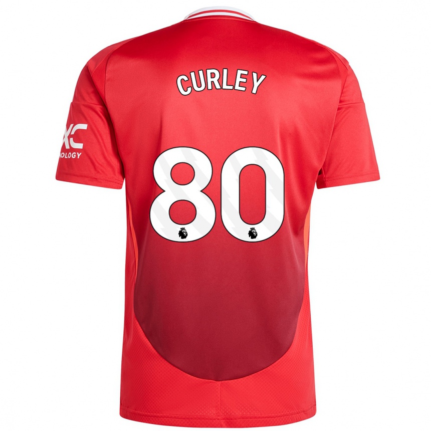 Kids Football Ruben Curley #80 Bright Red Home Jersey 2024/25 T-Shirt