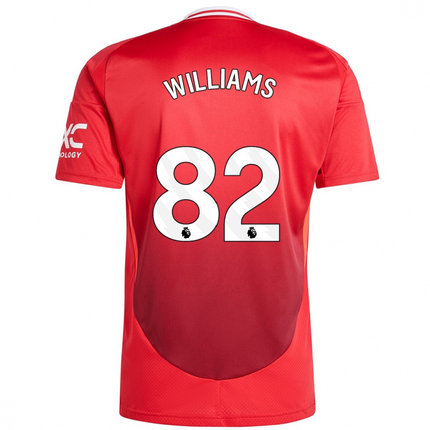 Kids Football Ethan Williams #82 Bright Red Home Jersey 2024/25 T-Shirt