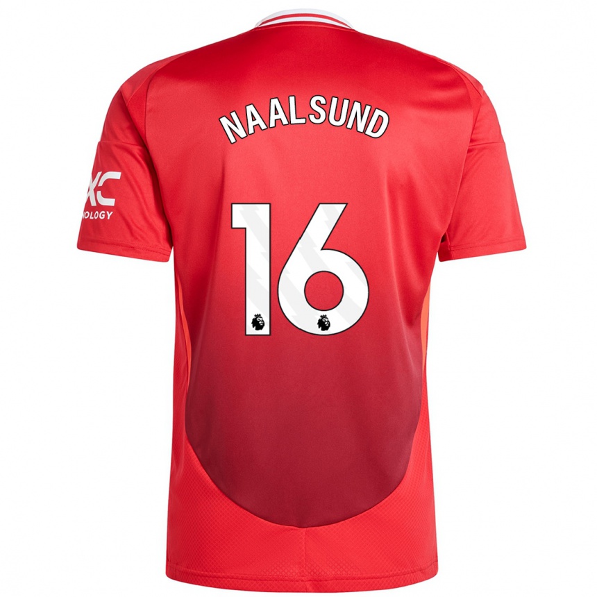 Kids Football Lisa Naalsund #16 Bright Red Home Jersey 2024/25 T-Shirt