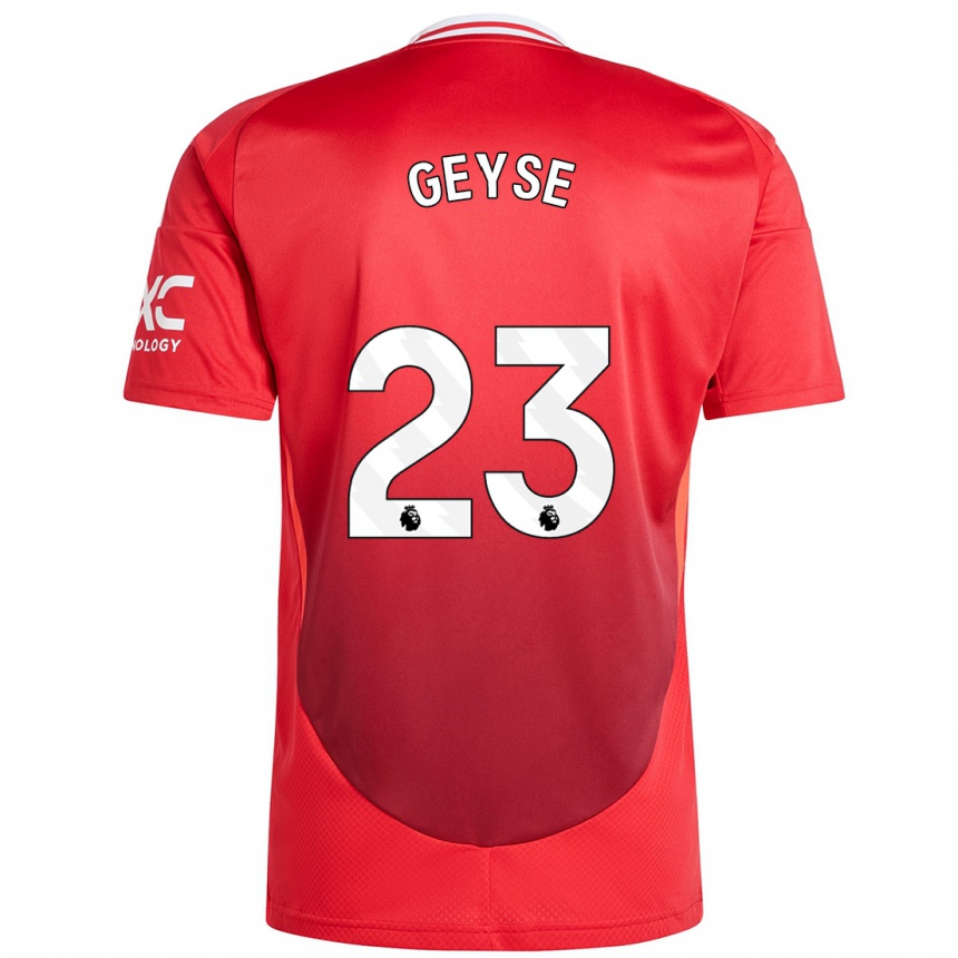 Kids Football Geyse #23 Bright Red Home Jersey 2024/25 T-Shirt