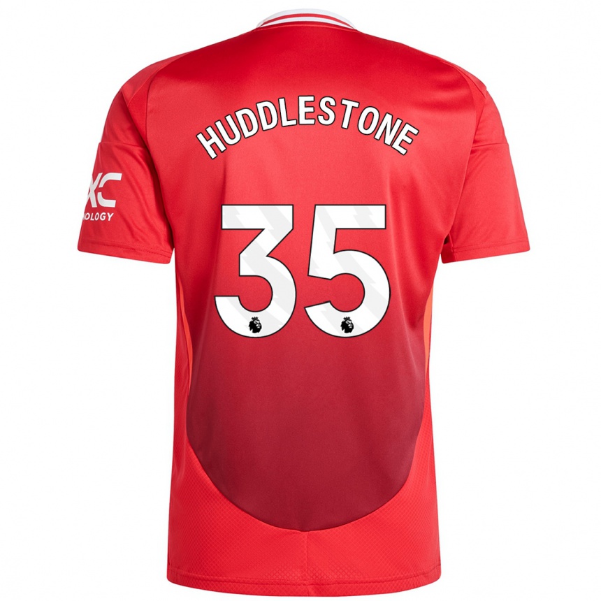 Kids Football Tom Huddlestone #35 Bright Red Home Jersey 2024/25 T-Shirt