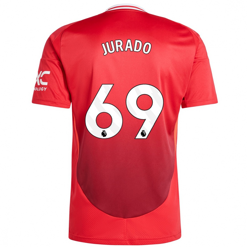 Kids Football Marc Jurado #69 Bright Red Home Jersey 2024/25 T-Shirt