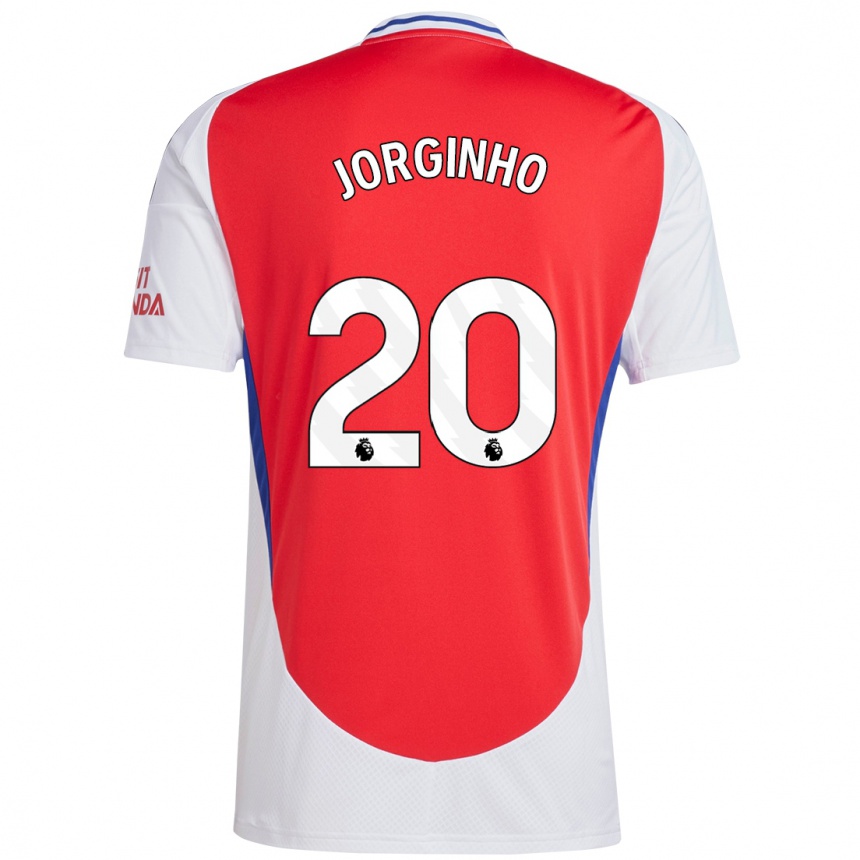 Kids Football Jorginho #20 Red White Home Jersey 2024/25 T-Shirt