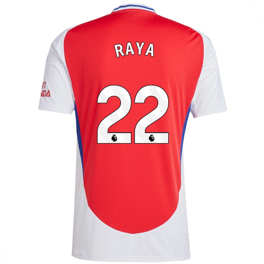 Kids Football David Raya #22 Red White Home Jersey 2024/25 T-Shirt